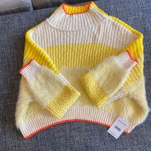 Free People Sunbrite Combo cropped Sweater